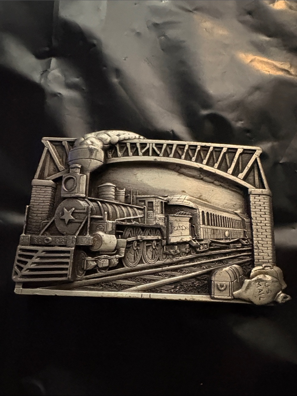 Brass Train  Belt Buckle - Vintage Locomotive Design by Bergamot Brass Works